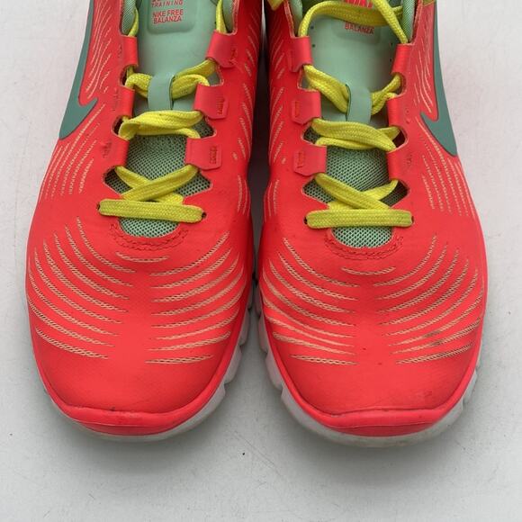 NIKE TRAINING FREE BALANZA 3.0 Coral Mint Yellow Running Walking Sneakers Size 6 - Picture 10 of 13